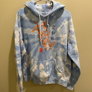 Tie dye cherry blossom hoodie